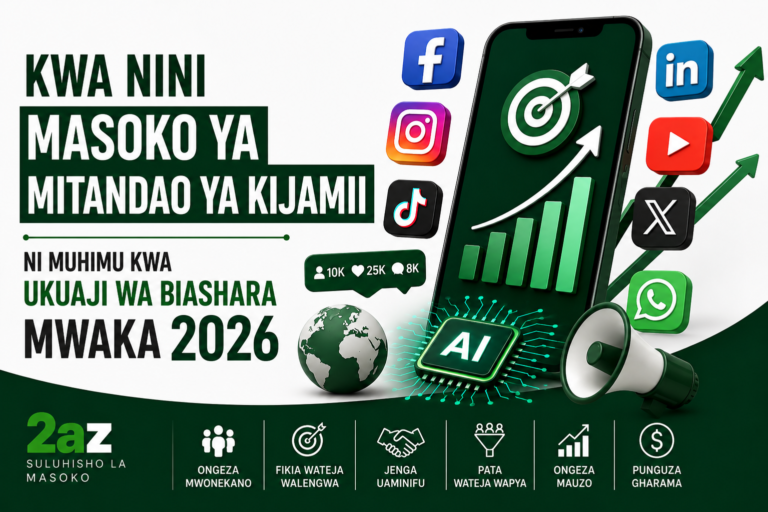 KWA NINI MASOKO KUPITIA MITANDAO YA KIJAMII NI MUHIMU KWA UKUAJI WA BIASHARA MWAKA 2026